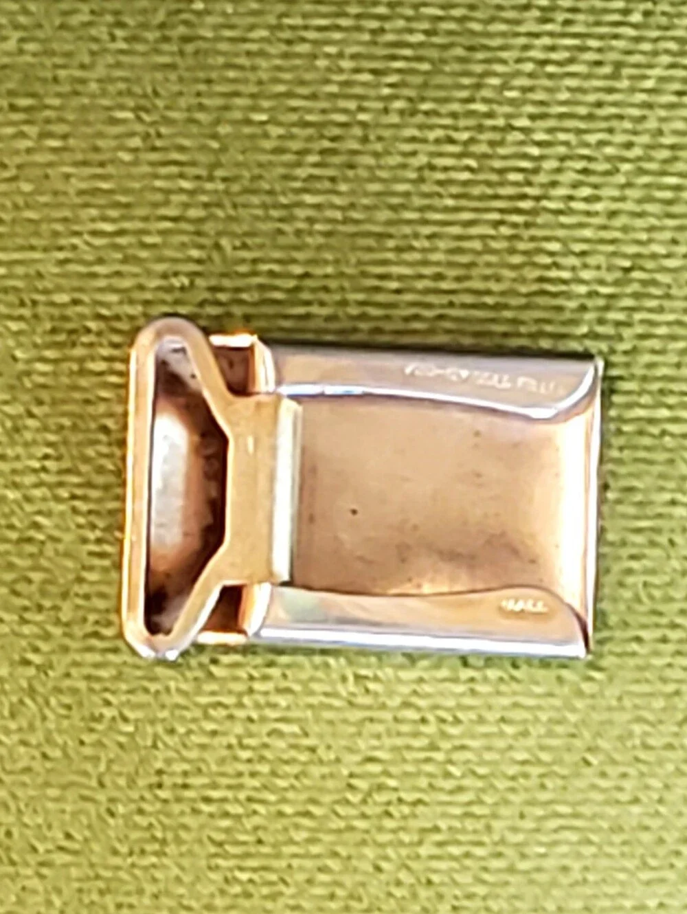 Vintage MACO 1/20 12K Gold Filled Engraved Belt Buckle, 1.75